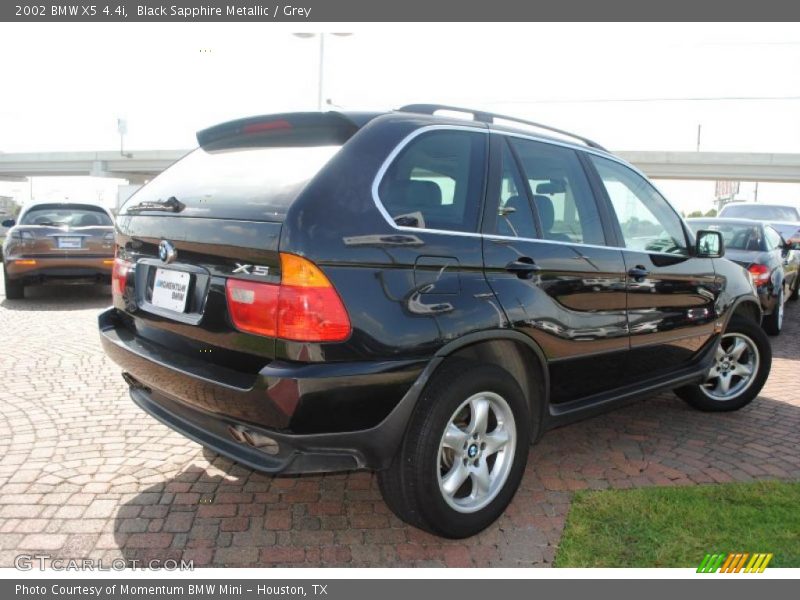 Black Sapphire Metallic / Grey 2002 BMW X5 4.4i