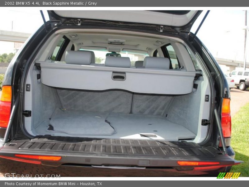 Black Sapphire Metallic / Grey 2002 BMW X5 4.4i