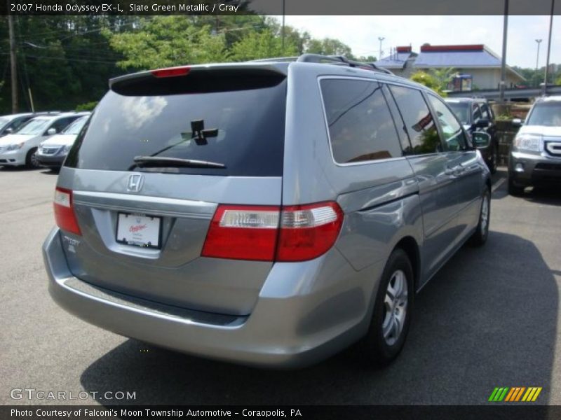 Slate Green Metallic / Gray 2007 Honda Odyssey EX-L