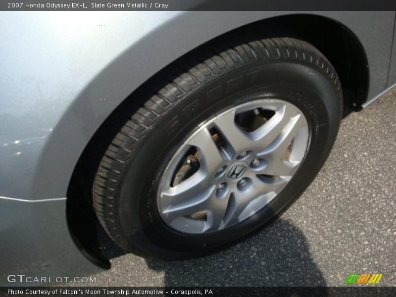 Slate Green Metallic / Gray 2007 Honda Odyssey EX-L