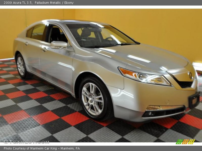 Palladium Metallic / Ebony 2009 Acura TL 3.5