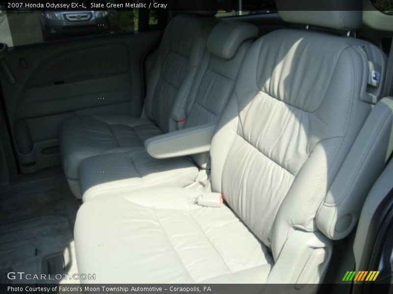 Slate Green Metallic / Gray 2007 Honda Odyssey EX-L