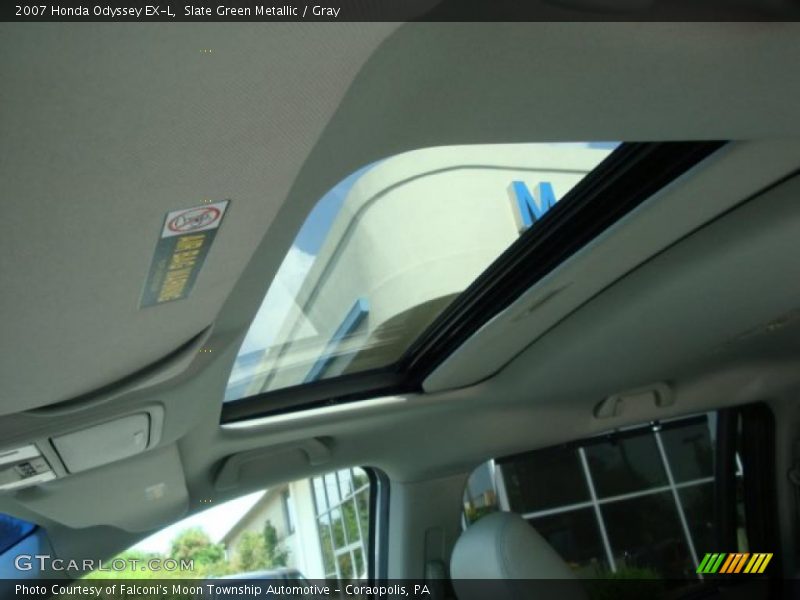 Slate Green Metallic / Gray 2007 Honda Odyssey EX-L