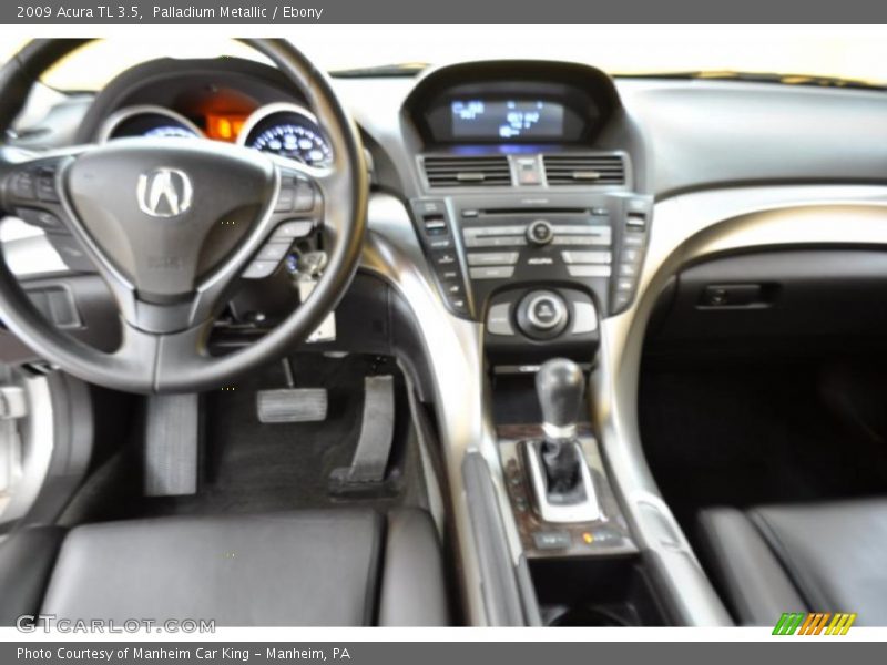 Palladium Metallic / Ebony 2009 Acura TL 3.5