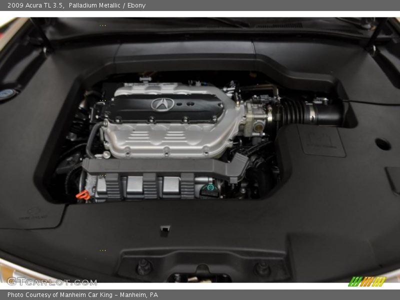 Palladium Metallic / Ebony 2009 Acura TL 3.5