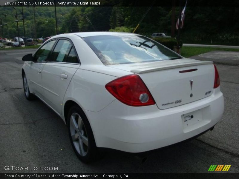 Ivory White / Light Taupe 2007 Pontiac G6 GTP Sedan