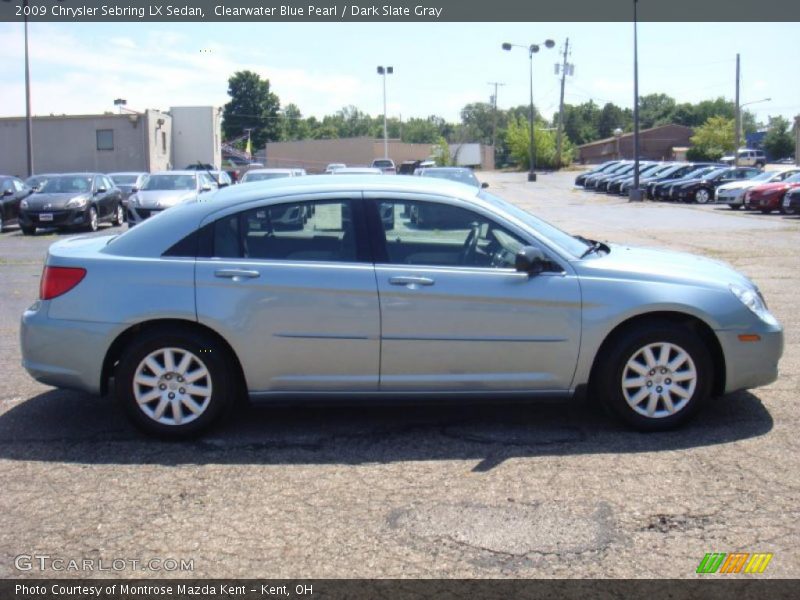 Clearwater Blue Pearl / Dark Slate Gray 2009 Chrysler Sebring LX Sedan