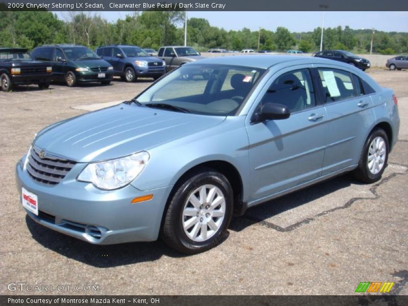 Clearwater Blue Pearl / Dark Slate Gray 2009 Chrysler Sebring LX Sedan