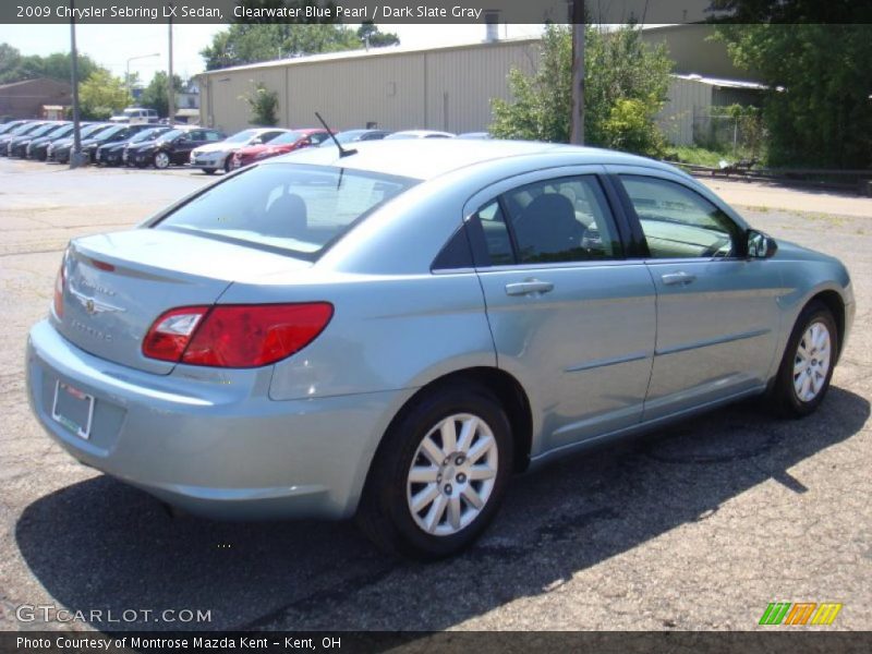 Clearwater Blue Pearl / Dark Slate Gray 2009 Chrysler Sebring LX Sedan