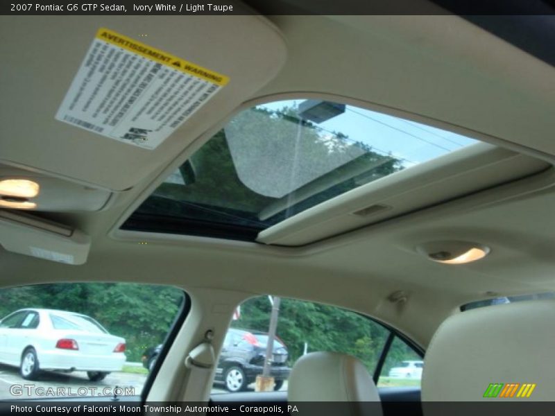 Ivory White / Light Taupe 2007 Pontiac G6 GTP Sedan