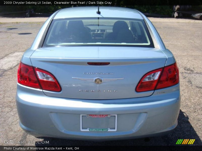 Clearwater Blue Pearl / Dark Slate Gray 2009 Chrysler Sebring LX Sedan