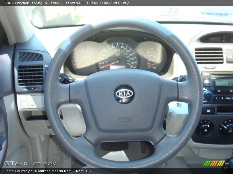 Clearwater Blue Pearl / Dark Slate Gray 2009 Chrysler Sebring LX Sedan