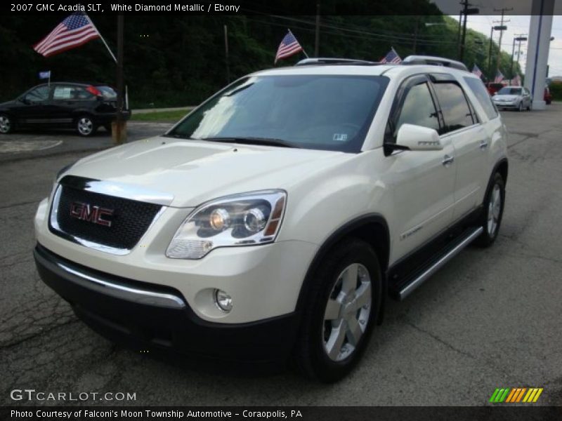White Diamond Metallic / Ebony 2007 GMC Acadia SLT