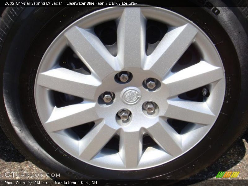 Clearwater Blue Pearl / Dark Slate Gray 2009 Chrysler Sebring LX Sedan