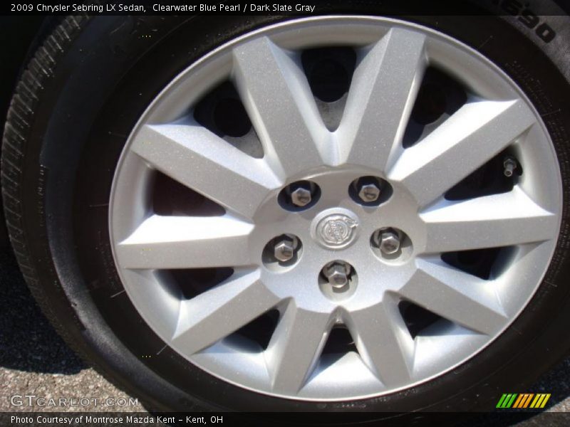 Clearwater Blue Pearl / Dark Slate Gray 2009 Chrysler Sebring LX Sedan