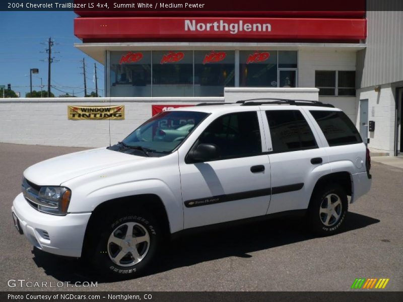 Summit White / Medium Pewter 2004 Chevrolet TrailBlazer LS 4x4