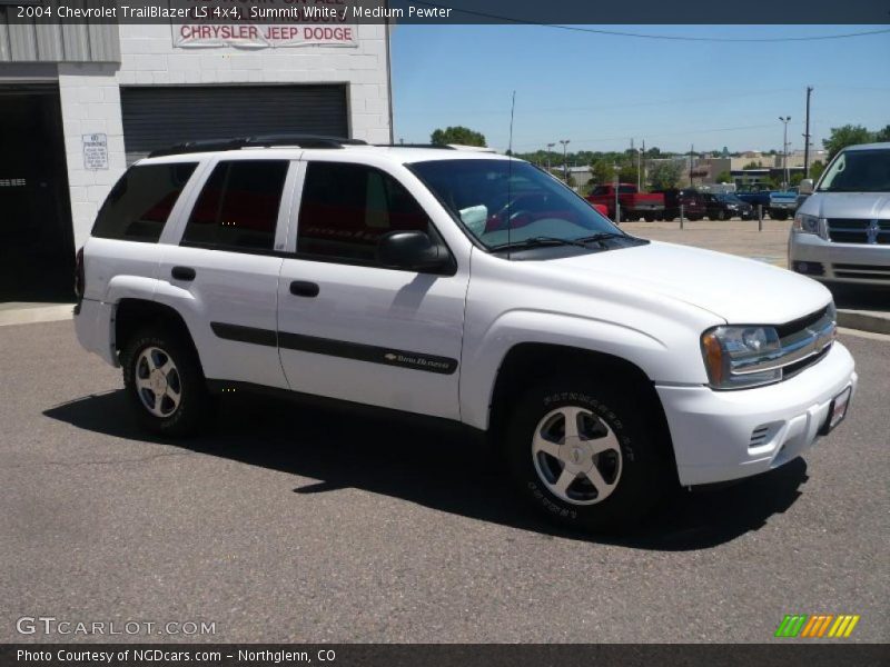Summit White / Medium Pewter 2004 Chevrolet TrailBlazer LS 4x4