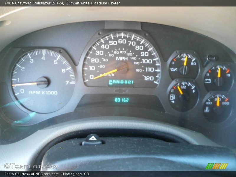 Summit White / Medium Pewter 2004 Chevrolet TrailBlazer LS 4x4