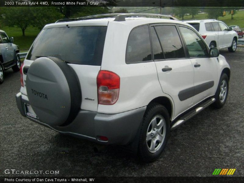 Frosted White Pearl / Gray 2003 Toyota RAV4 4WD