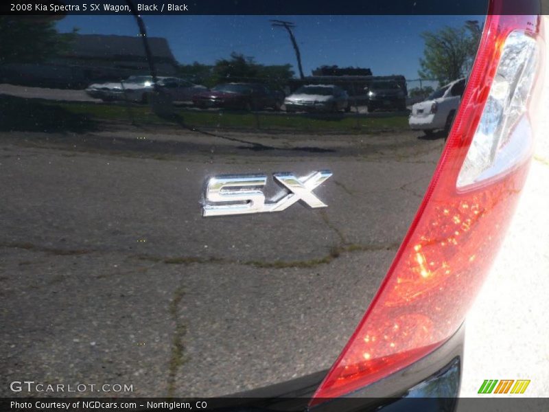 Black / Black 2008 Kia Spectra 5 SX Wagon