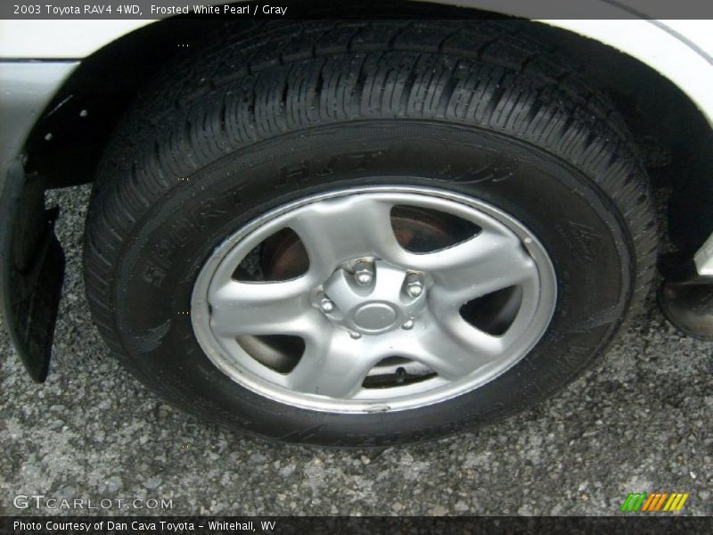 Frosted White Pearl / Gray 2003 Toyota RAV4 4WD