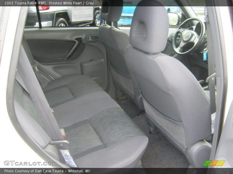 Frosted White Pearl / Gray 2003 Toyota RAV4 4WD