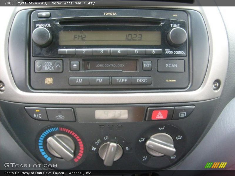 Frosted White Pearl / Gray 2003 Toyota RAV4 4WD