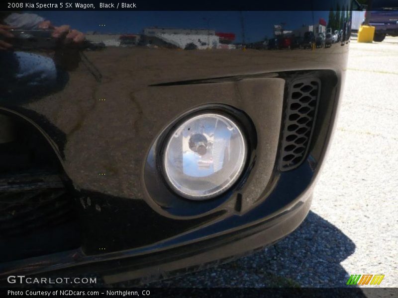 Black / Black 2008 Kia Spectra 5 SX Wagon