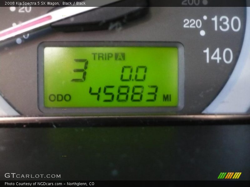 Black / Black 2008 Kia Spectra 5 SX Wagon