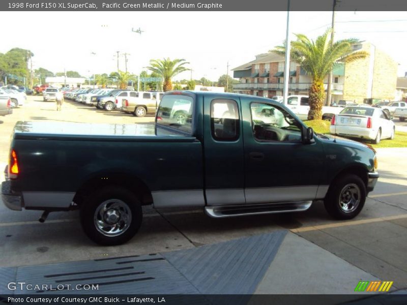 Pacific Green Metallic / Medium Graphite 1998 Ford F150 XL SuperCab