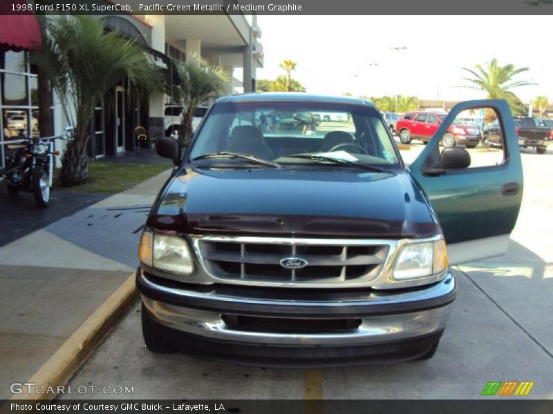 Pacific Green Metallic / Medium Graphite 1998 Ford F150 XL SuperCab