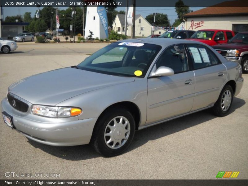 Sterling Silver Metallic / Gray 2005 Buick Century Custom Sedan