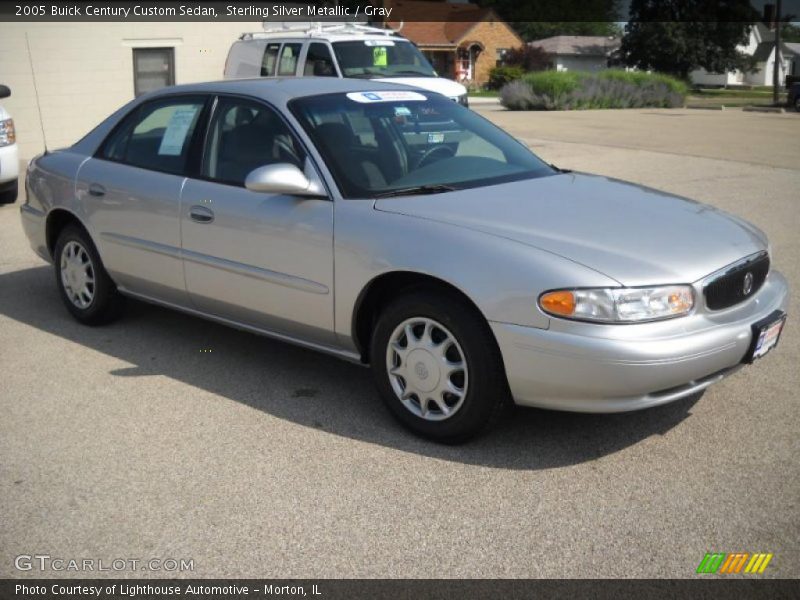 Sterling Silver Metallic / Gray 2005 Buick Century Custom Sedan