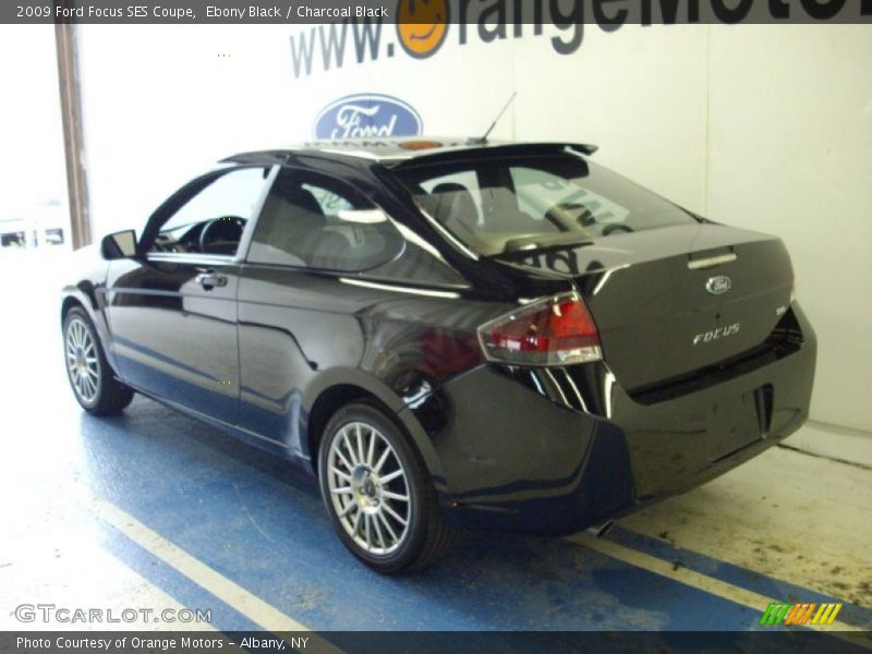 Ebony Black / Charcoal Black 2009 Ford Focus SES Coupe