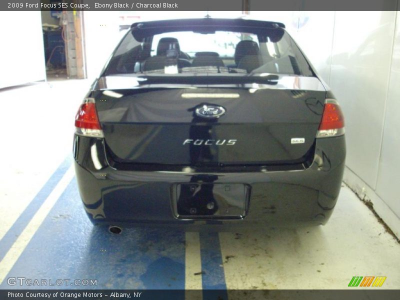 Ebony Black / Charcoal Black 2009 Ford Focus SES Coupe