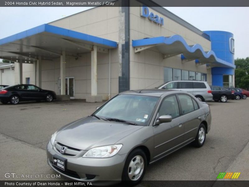 Magnesium Metallic / Gray 2004 Honda Civic Hybrid Sedan