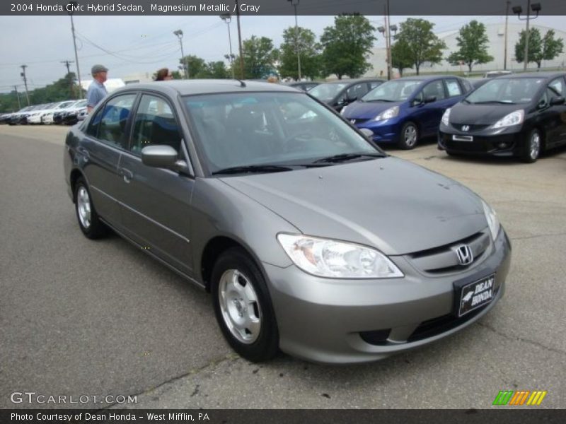 Magnesium Metallic / Gray 2004 Honda Civic Hybrid Sedan