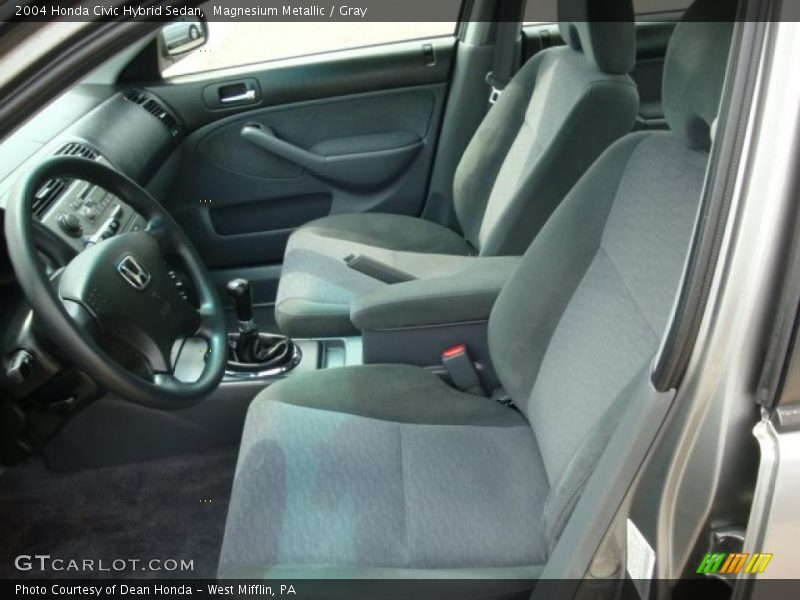 Magnesium Metallic / Gray 2004 Honda Civic Hybrid Sedan