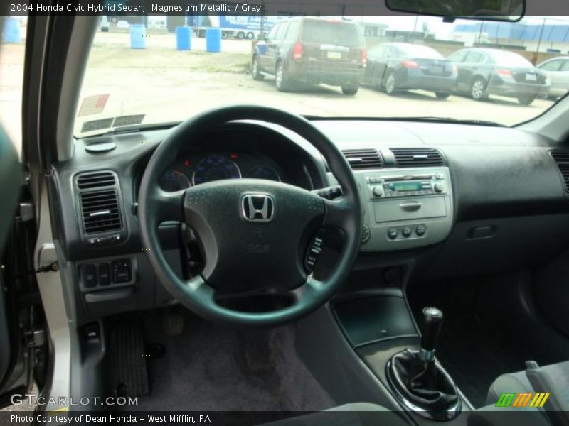 Magnesium Metallic / Gray 2004 Honda Civic Hybrid Sedan