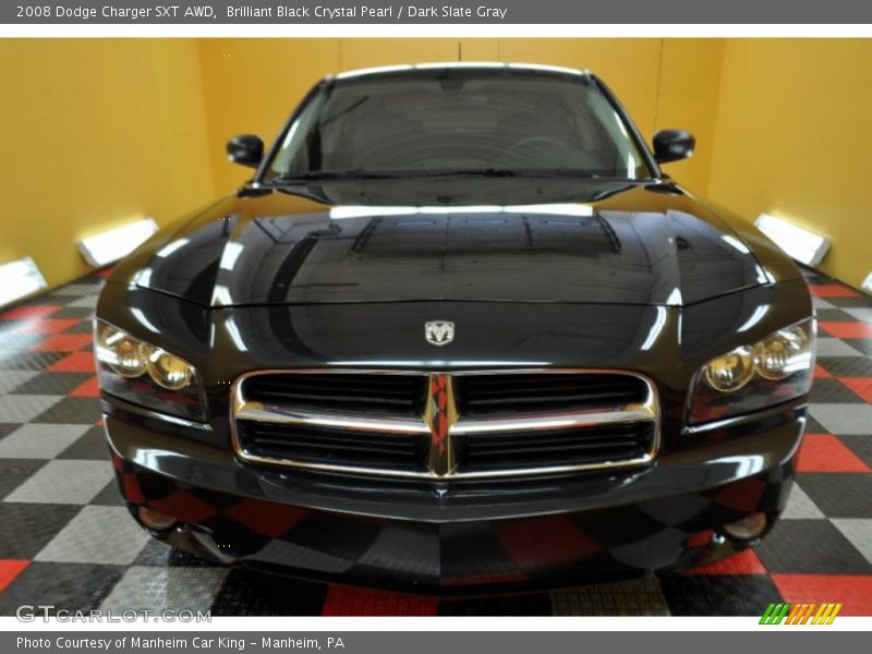 Brilliant Black Crystal Pearl / Dark Slate Gray 2008 Dodge Charger SXT AWD