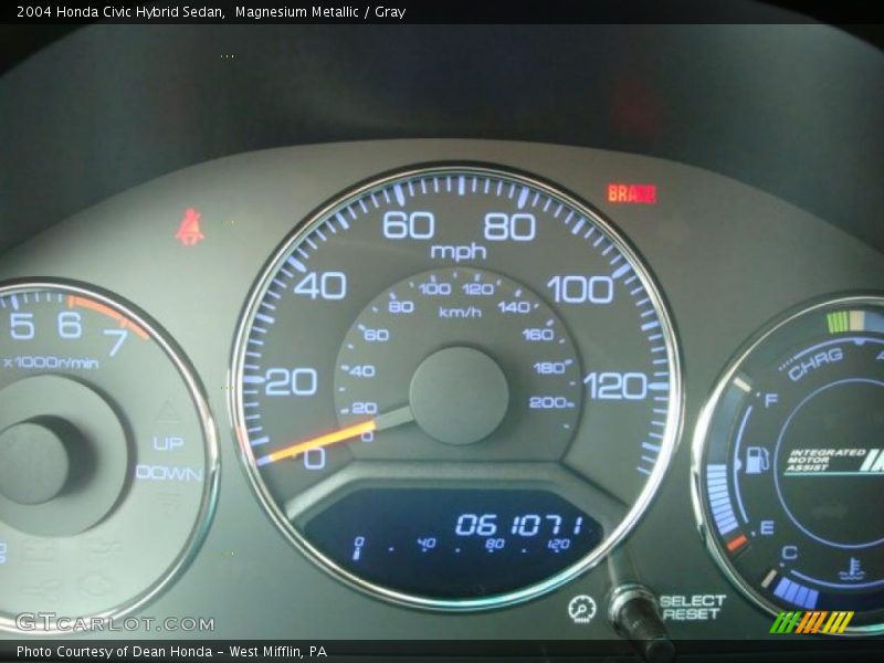 Magnesium Metallic / Gray 2004 Honda Civic Hybrid Sedan