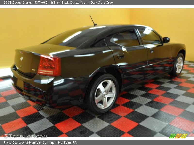 Brilliant Black Crystal Pearl / Dark Slate Gray 2008 Dodge Charger SXT AWD