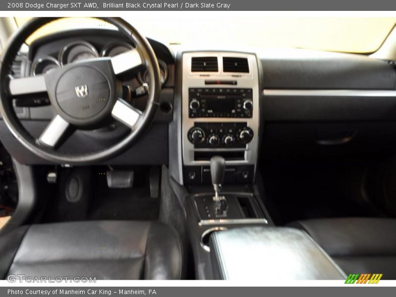 Brilliant Black Crystal Pearl / Dark Slate Gray 2008 Dodge Charger SXT AWD