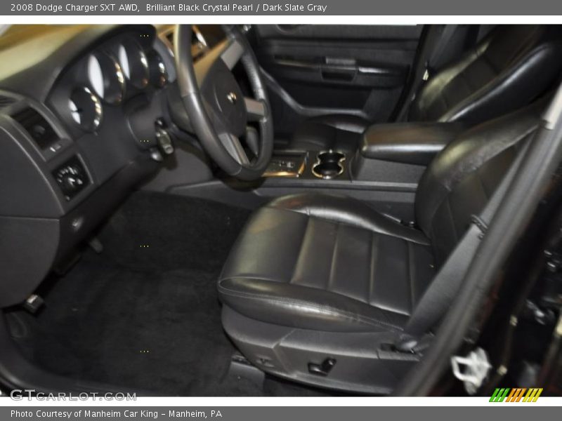 Brilliant Black Crystal Pearl / Dark Slate Gray 2008 Dodge Charger SXT AWD