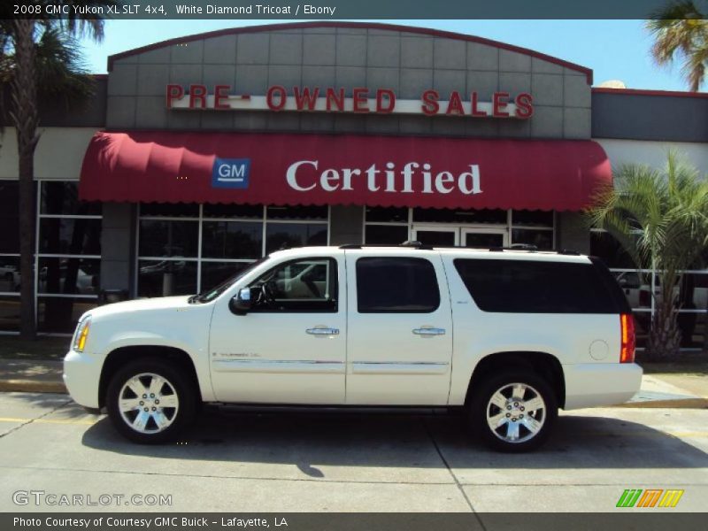 White Diamond Tricoat / Ebony 2008 GMC Yukon XL SLT 4x4