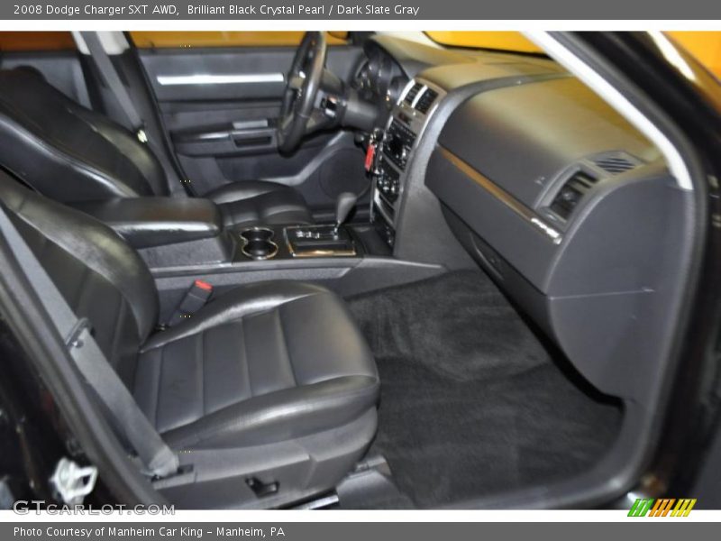 Brilliant Black Crystal Pearl / Dark Slate Gray 2008 Dodge Charger SXT AWD