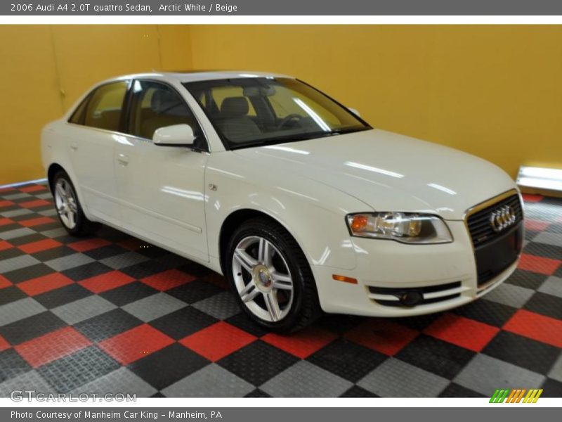 Arctic White / Beige 2006 Audi A4 2.0T quattro Sedan
