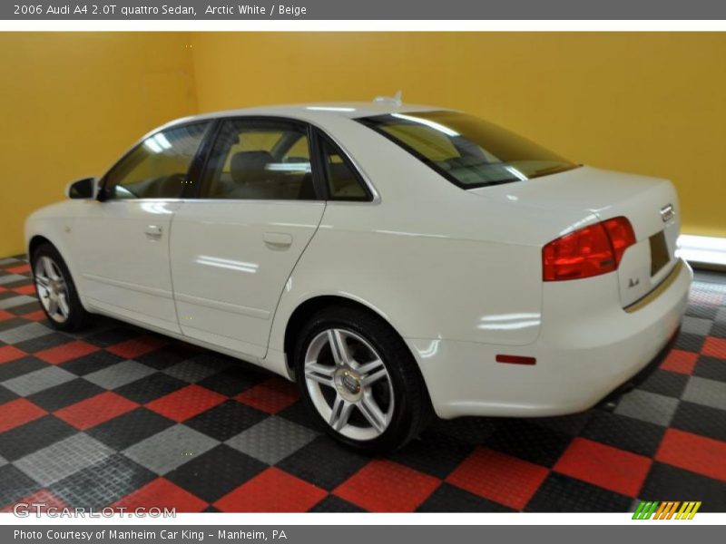 Arctic White / Beige 2006 Audi A4 2.0T quattro Sedan