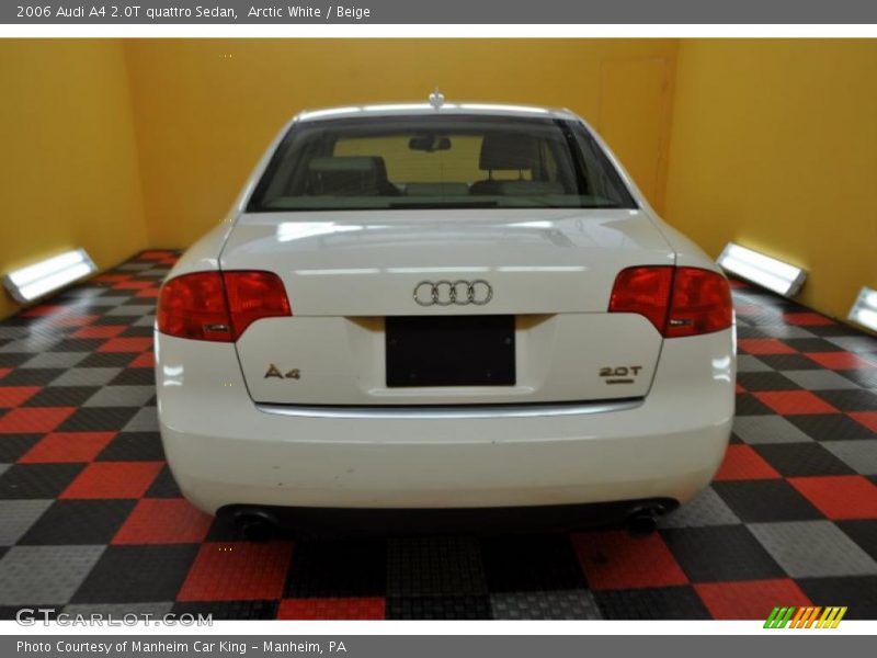 Arctic White / Beige 2006 Audi A4 2.0T quattro Sedan