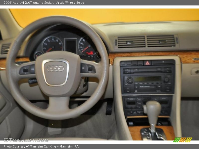 Arctic White / Beige 2006 Audi A4 2.0T quattro Sedan